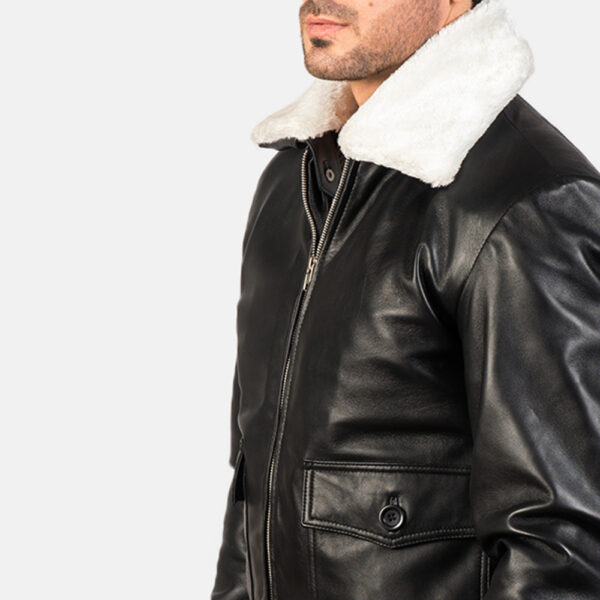 black aviator jacket