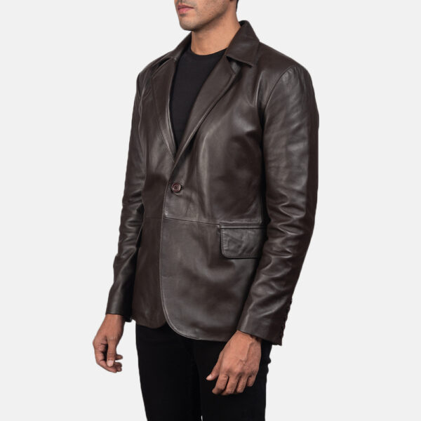 mens leather coat