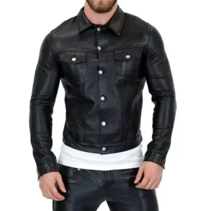 trucker leather jacket