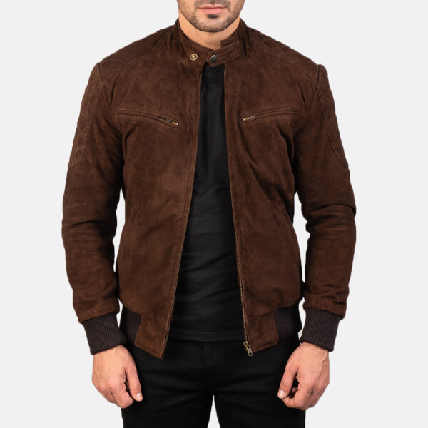 MEN Bomber SUEDE LEATHER FACTOWEARS JACKET