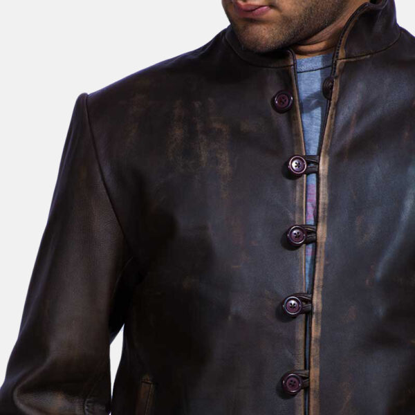 mens leather fashion jacket