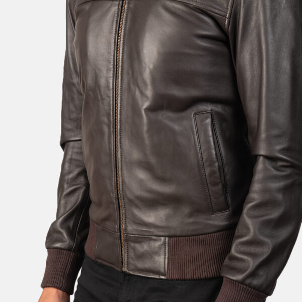 bomber leather jacket