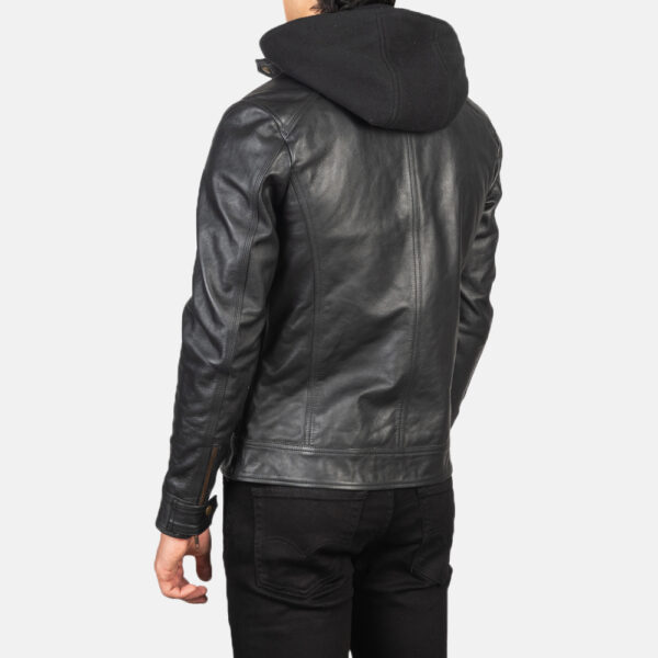 black hooded jacket