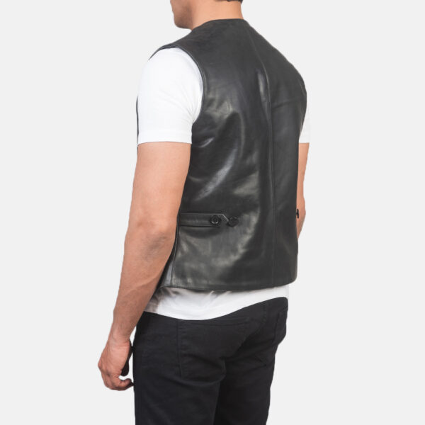 real leather men vest