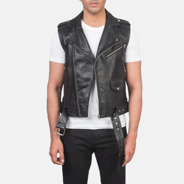 mens biker vest