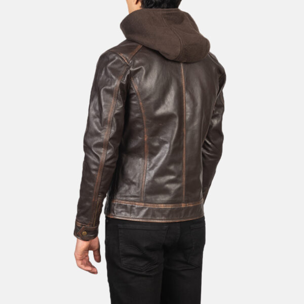 brown fashion hooded jacket