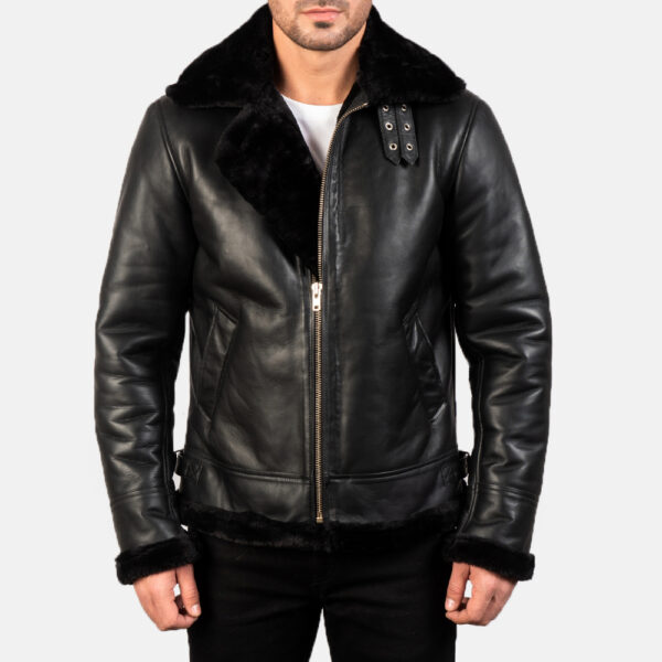 facto shearling leather jacket