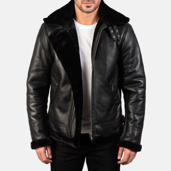 mens leather bomber jacket