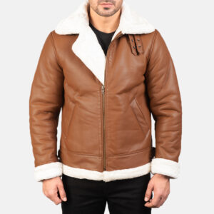 mens fur shearling leather jacket