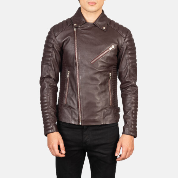 mens biker leather jacket