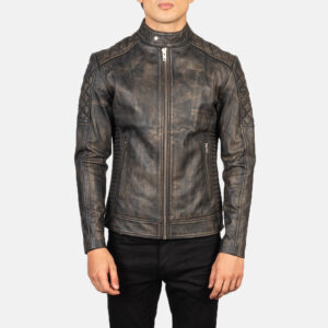 mens biker leather jacket