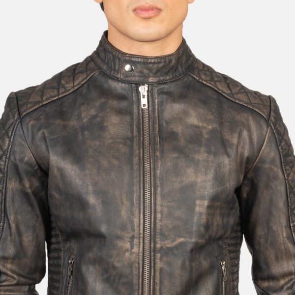 facto wax leather jacket