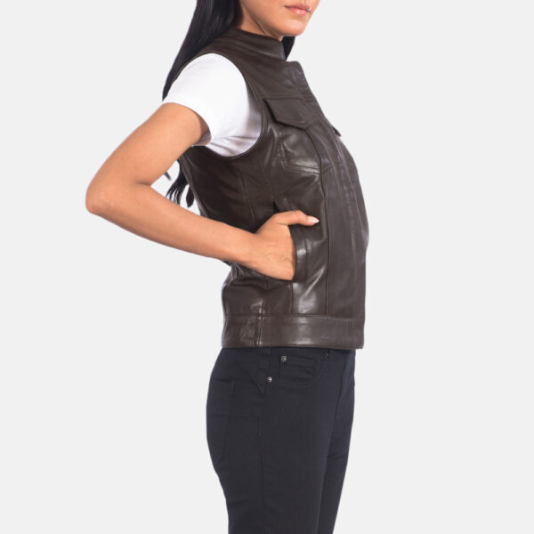 Fashion Leather Vest Women Leather Motorcycle Vest Women