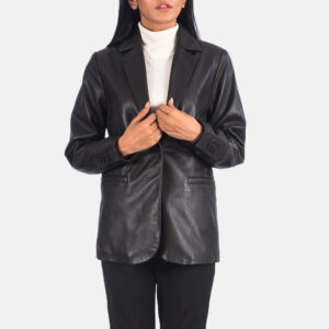 Women’s Leather Blazer Leather Tailored Blazer Women