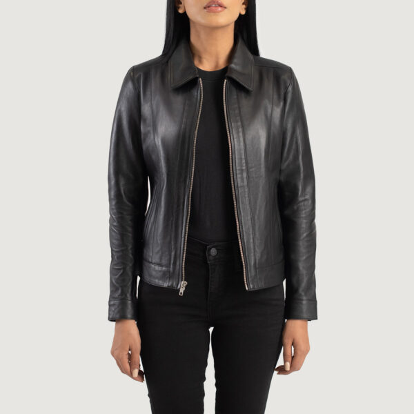 Fashionable Leather Biker Jacket Women