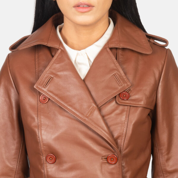 Women’s Leather Trench Coat Ladies' Leather Trench Coat