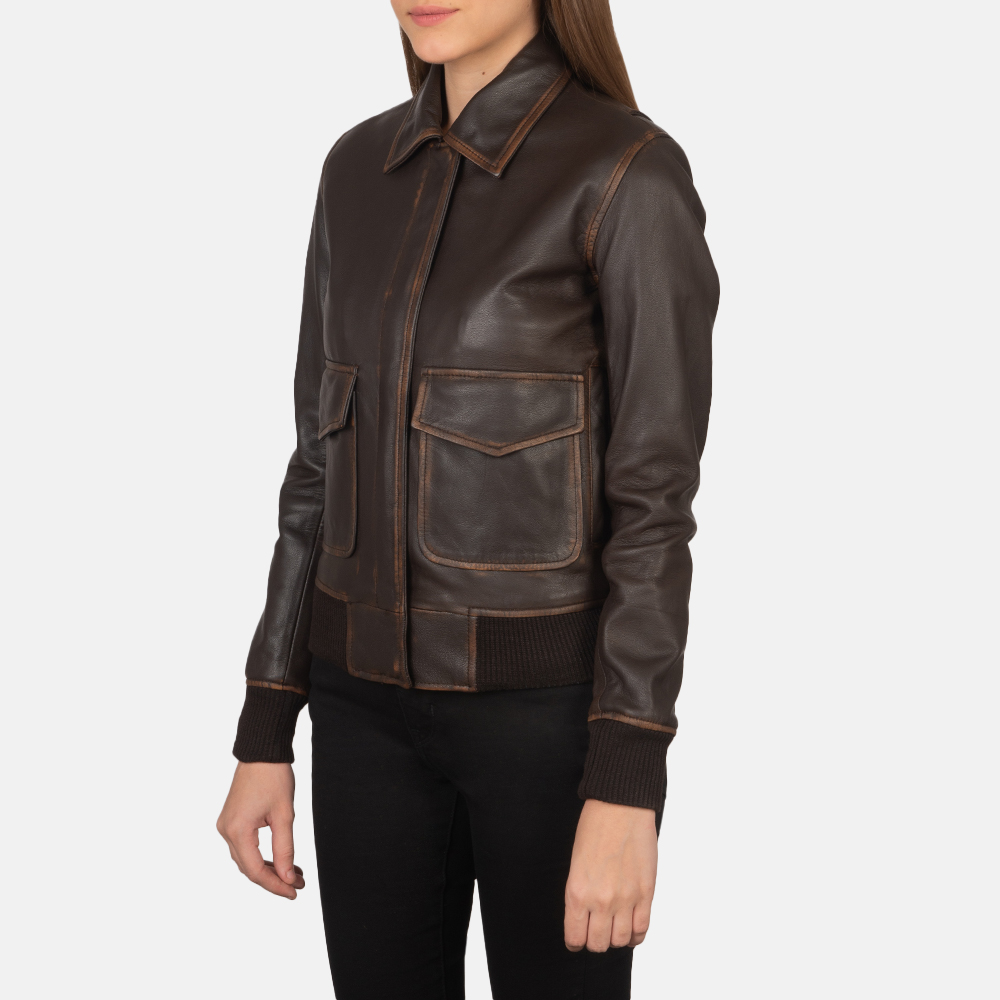 Women’s Aviator Leather Jacket