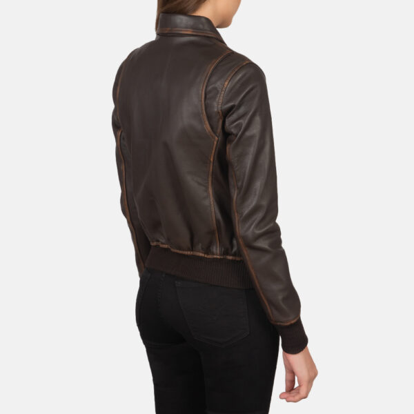 Brown Aviator Leather Jacket