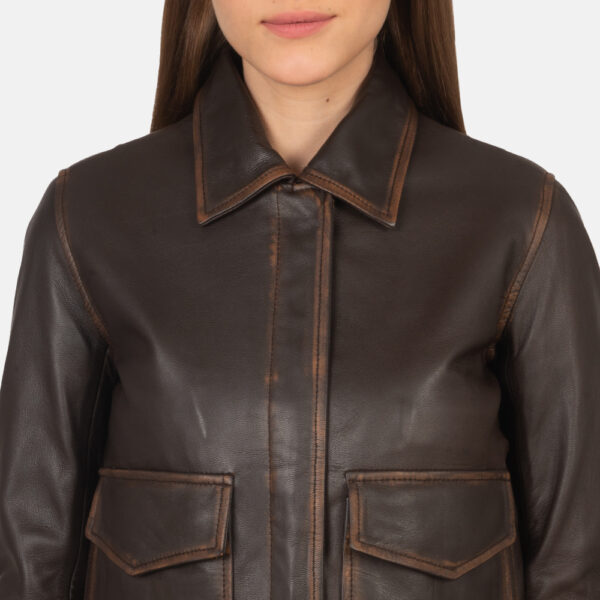 Leather Pilot Jacket Women