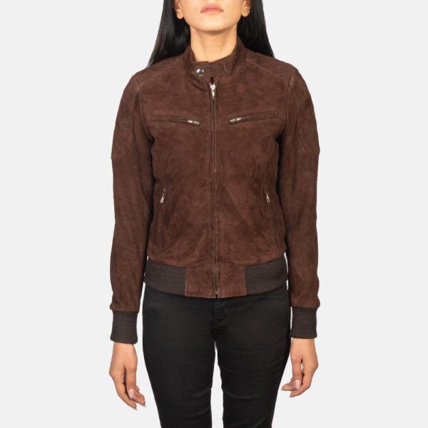 Women’s Suede Biker Jacket