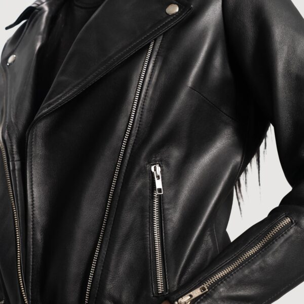 Women's Leather Biker Jacket