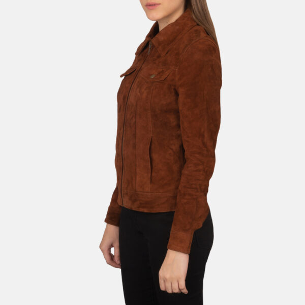 Brown Suede Leather Jacket