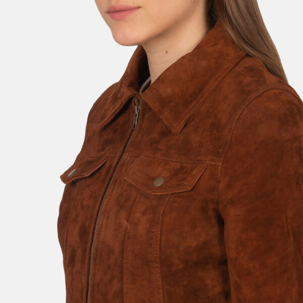 Women’s Casual Suede trucker Jacket