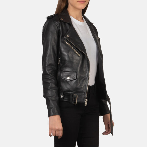 Women’s Leather Moto Jacket