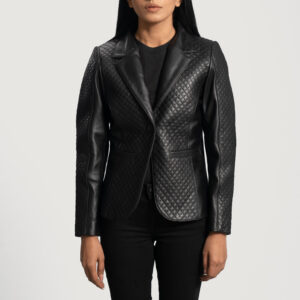 Women’s Casual Leather Blazer