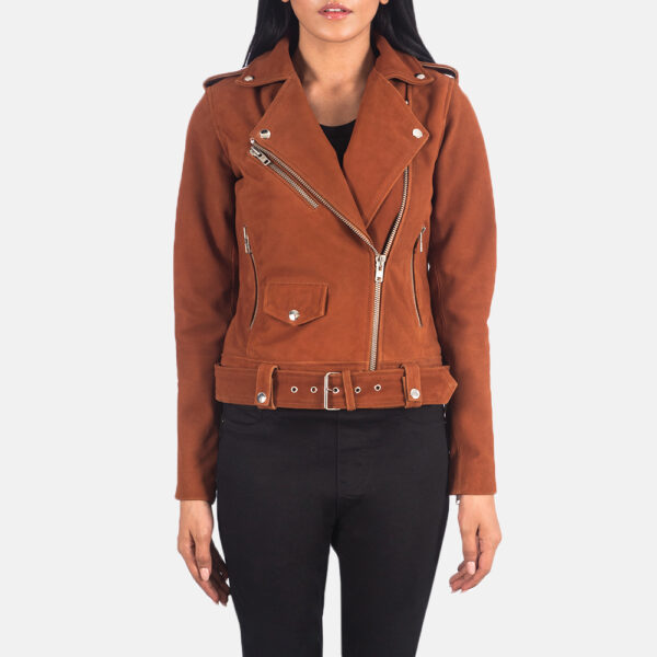 Brown Suede Leather Jacket