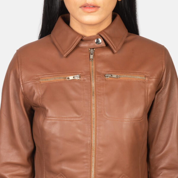 Women’s Classic Leather Jacket Elegant Leather Jacket Women