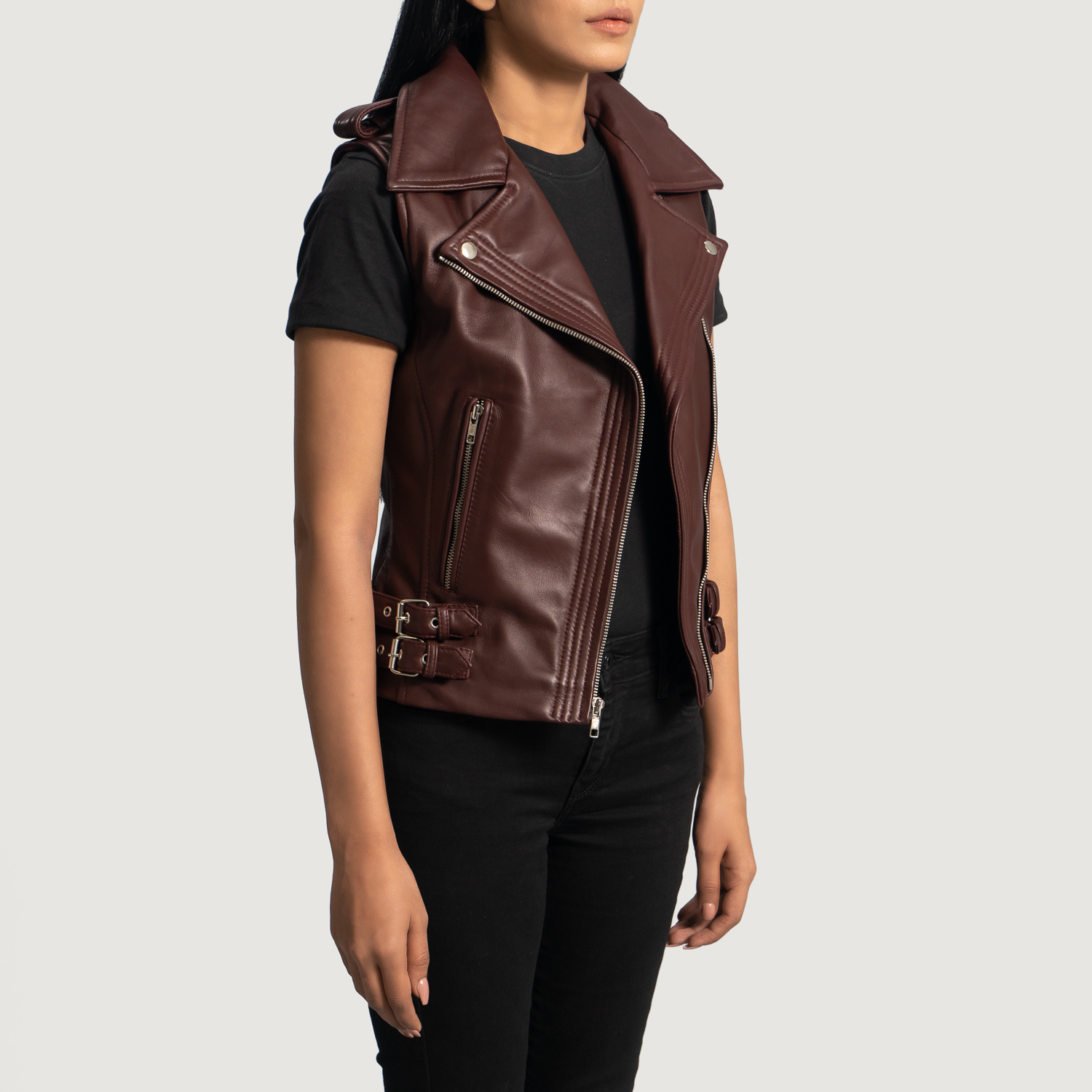 Stylish Leather Vest for Women