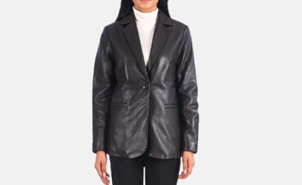 Women’s Leather Blazer Leather Tailored Blazer Women