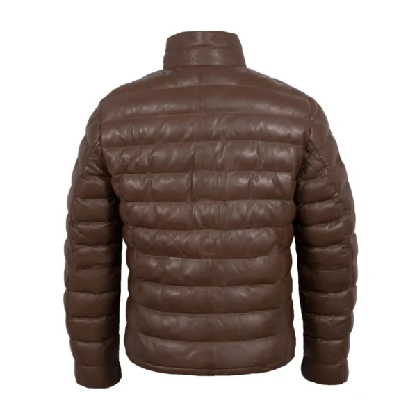 facto leather puffer jacket